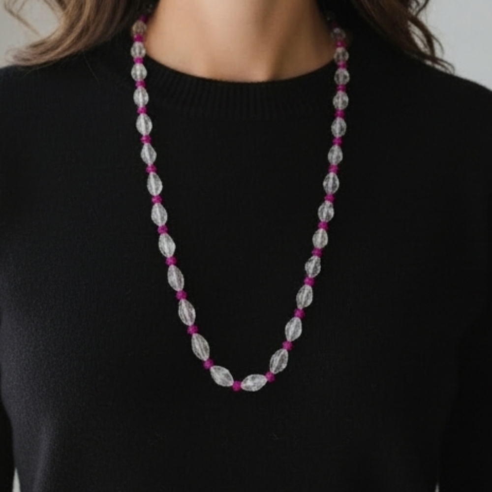 Crystal Glass Beaded Necklace